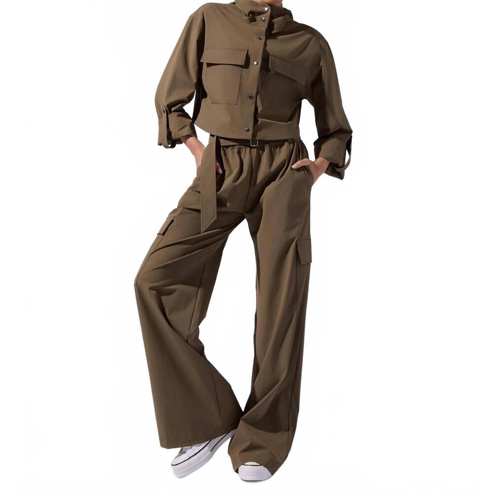 NEW HEROINE SPORT ava cropped jacket in safari